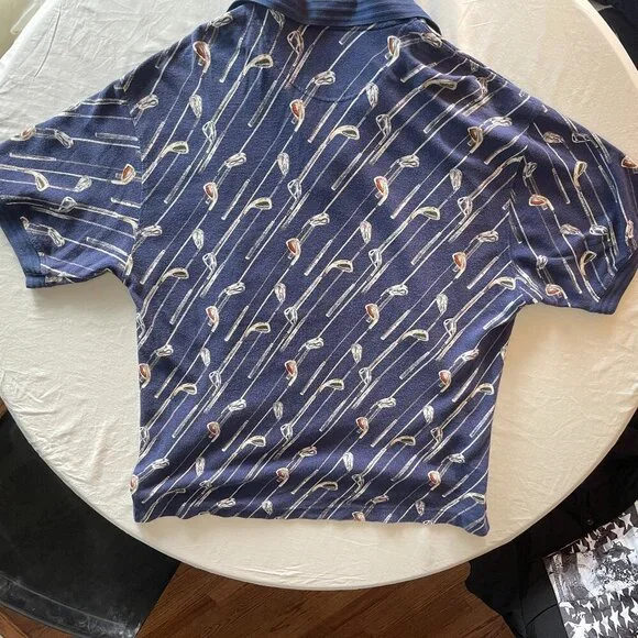Dockers Men’s Golf Polo Shirt – Size L | Navy Blue, 100% Cotton, Made in USA - Picture 4 of 8